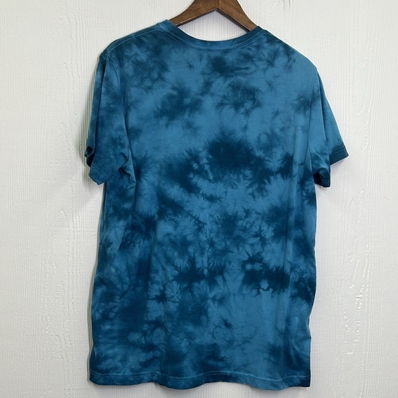 Def Leppard - Blue Fun Tye Dye Def Leppard Rock Of Ages Graphic T Shirt Large - Picture 8 of 8